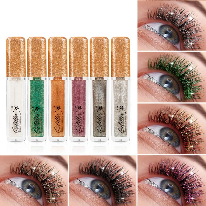 Eye Mascara Glitter Sparkle Makeup Eyelashes Length Extend