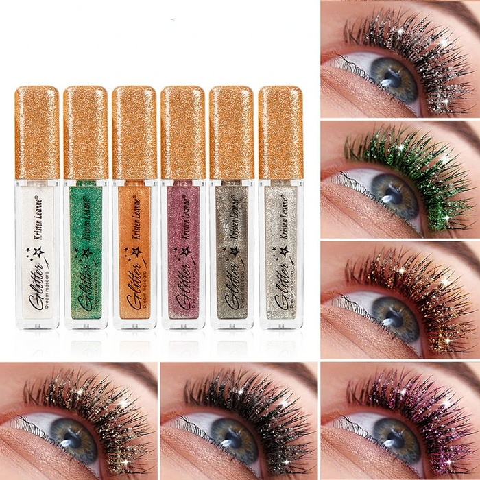 Eye Mascara Glitter Sparkle Makeup Eyelashes Length Extend