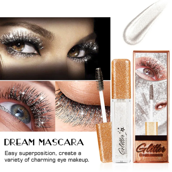 Eye Mascara Glitter Sparkle Makeup Eyelashes Length Extend