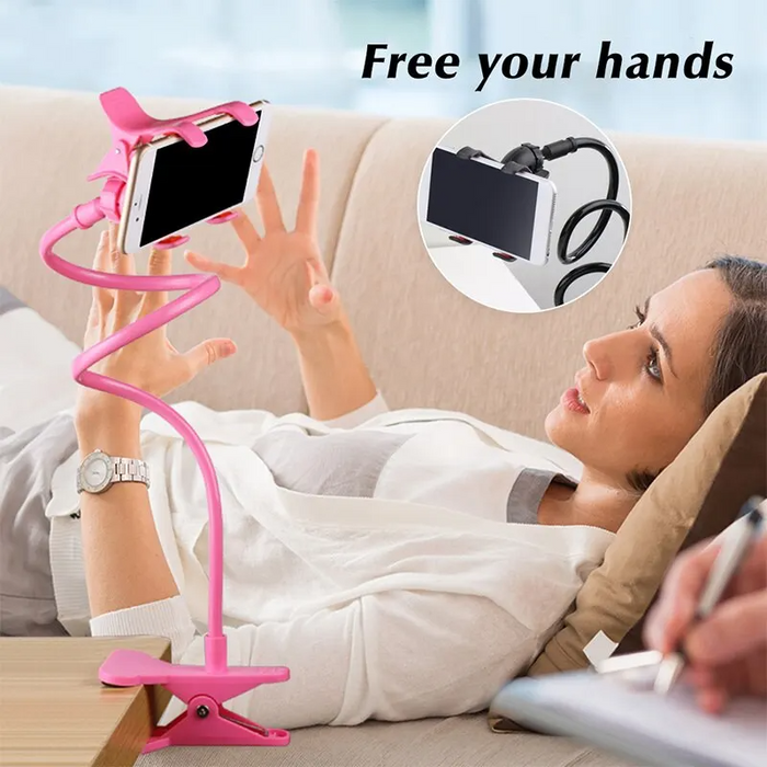 Universal Lazy Bracket Mobile Phone Holder Gooseneck Stand Stents Flexible Bed Desk Table Clip Bracket for Smartphone Holder