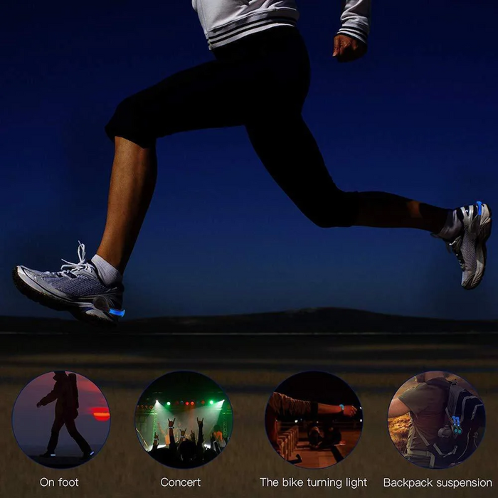 Sports Running Safety USB LED  Shoes Clip Luminous light