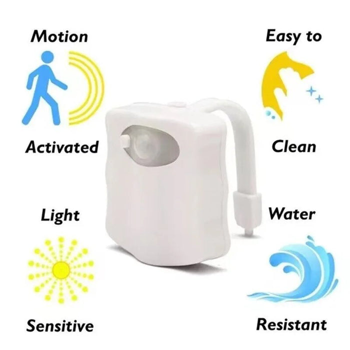 MINI KAWAYI HUMAN INFRARED SENSING LIGHT LED NIGHT LIGHT STICK TOILET 16/8 COLOR BATHROOM COLORFUL MOTION SENSING NIGHT LIGHT